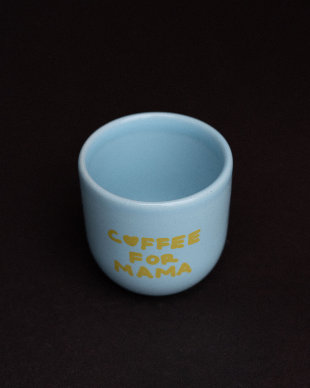 COFFEE FOR MAMA BABY BLUE MUG