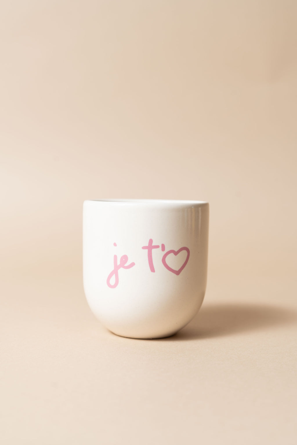 WHITE JE'TAIME MUG