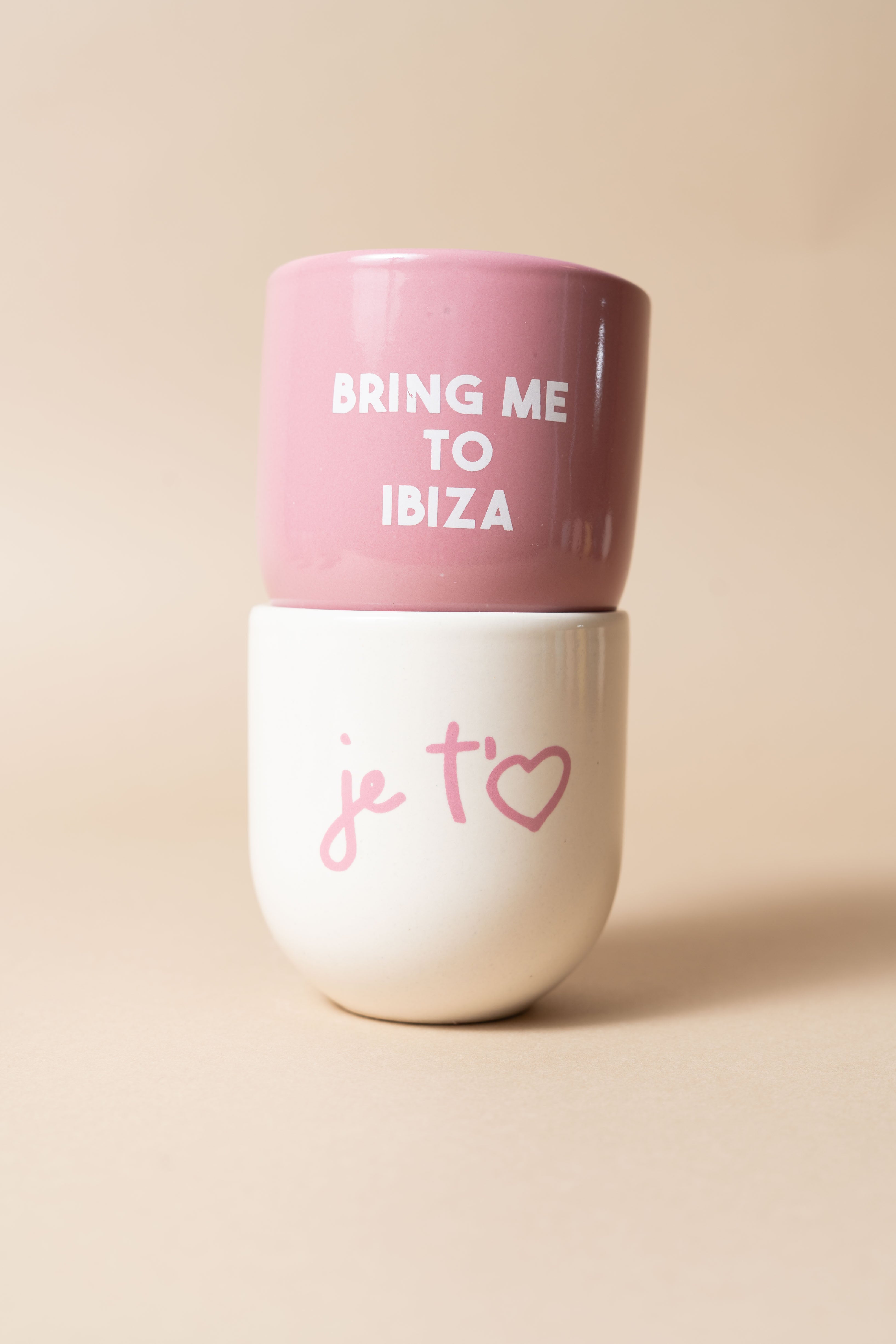 WHITE JE'TAIME MUG