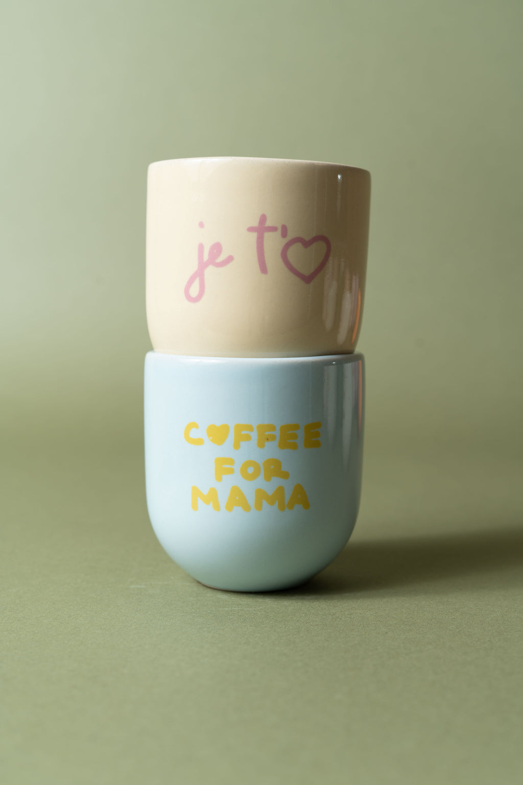 COFFEE FOR MAMA BABY BLUE MUG