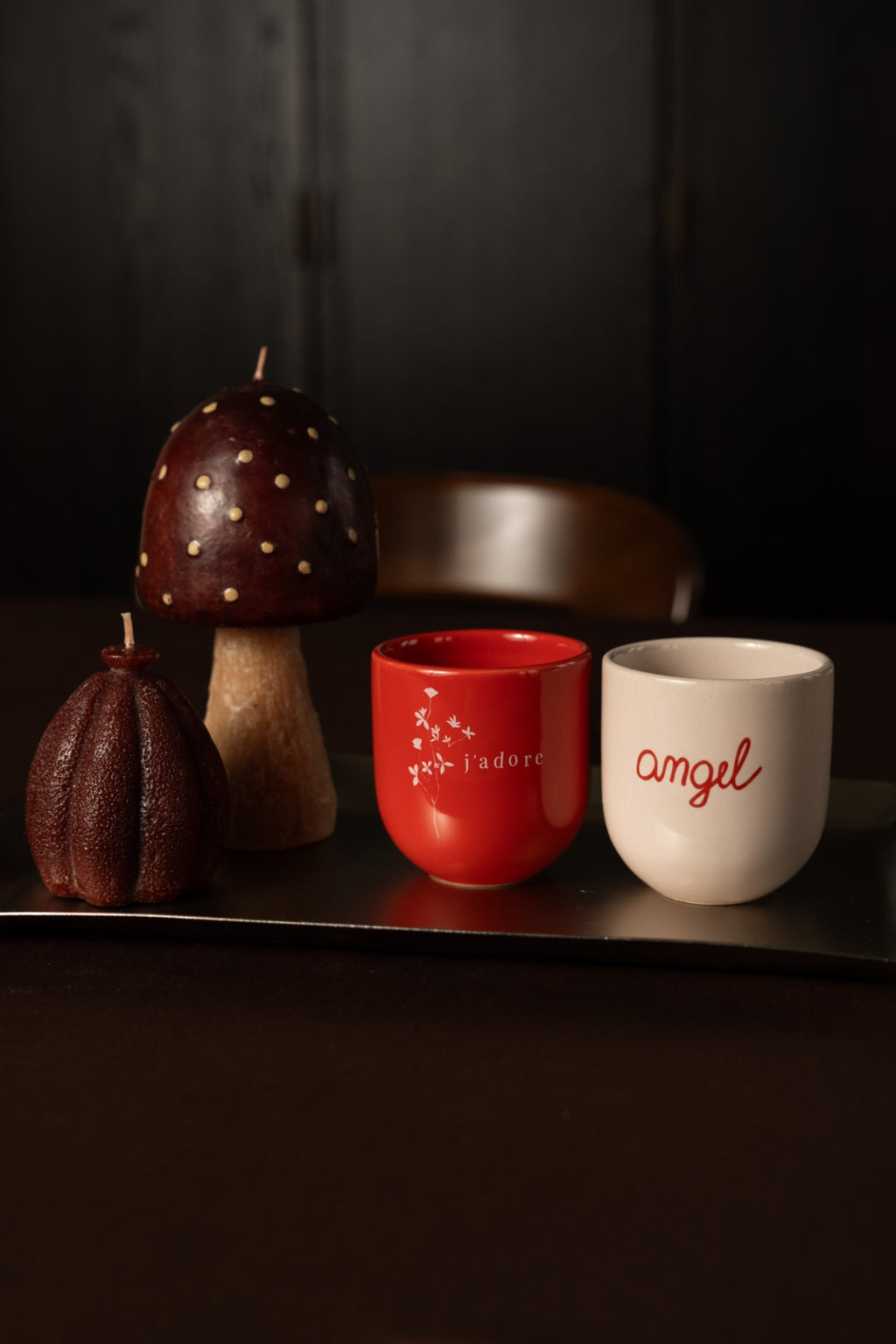 J'adore and flowers mug