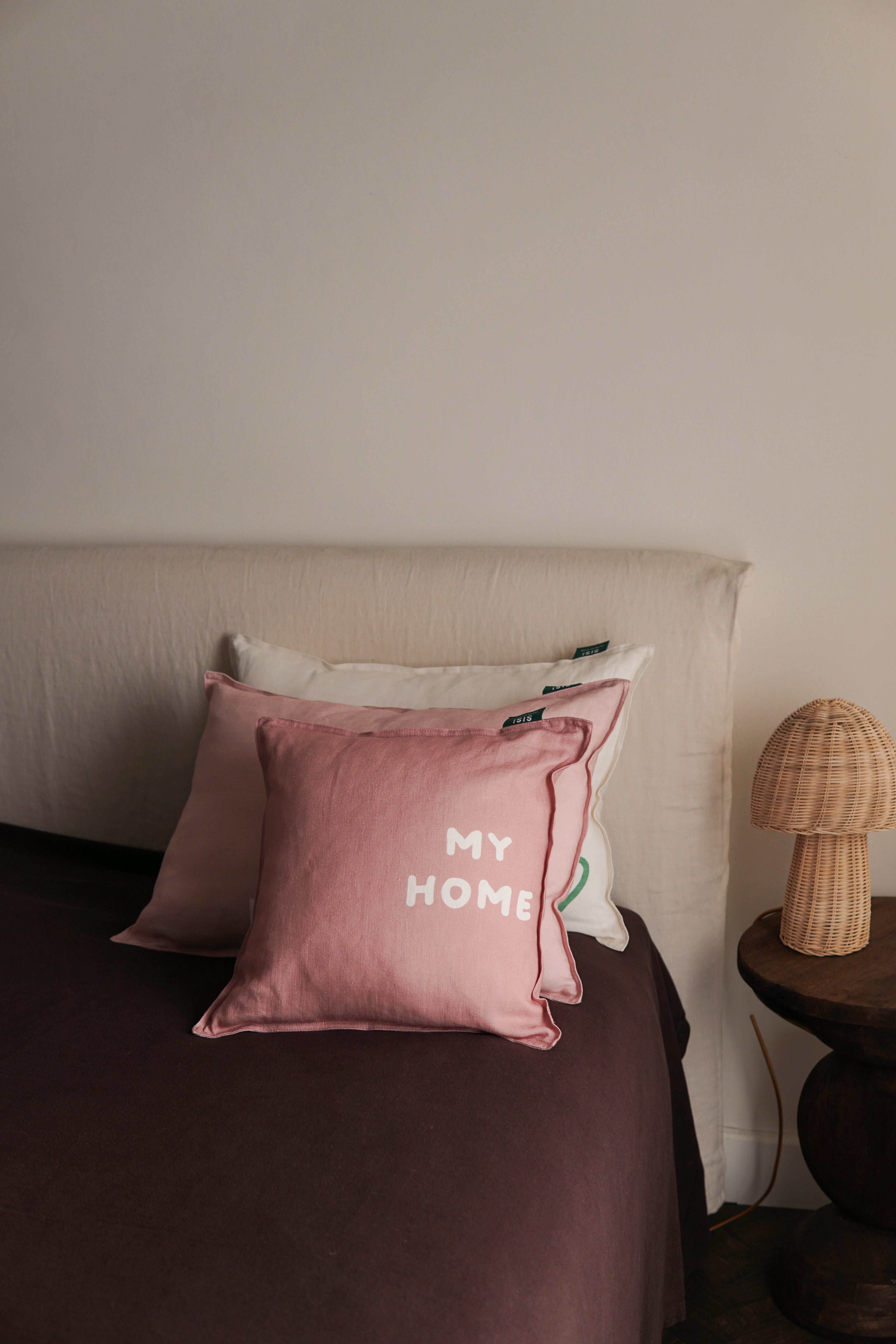 LINEN CUSHION MY HOME 40x40 CM