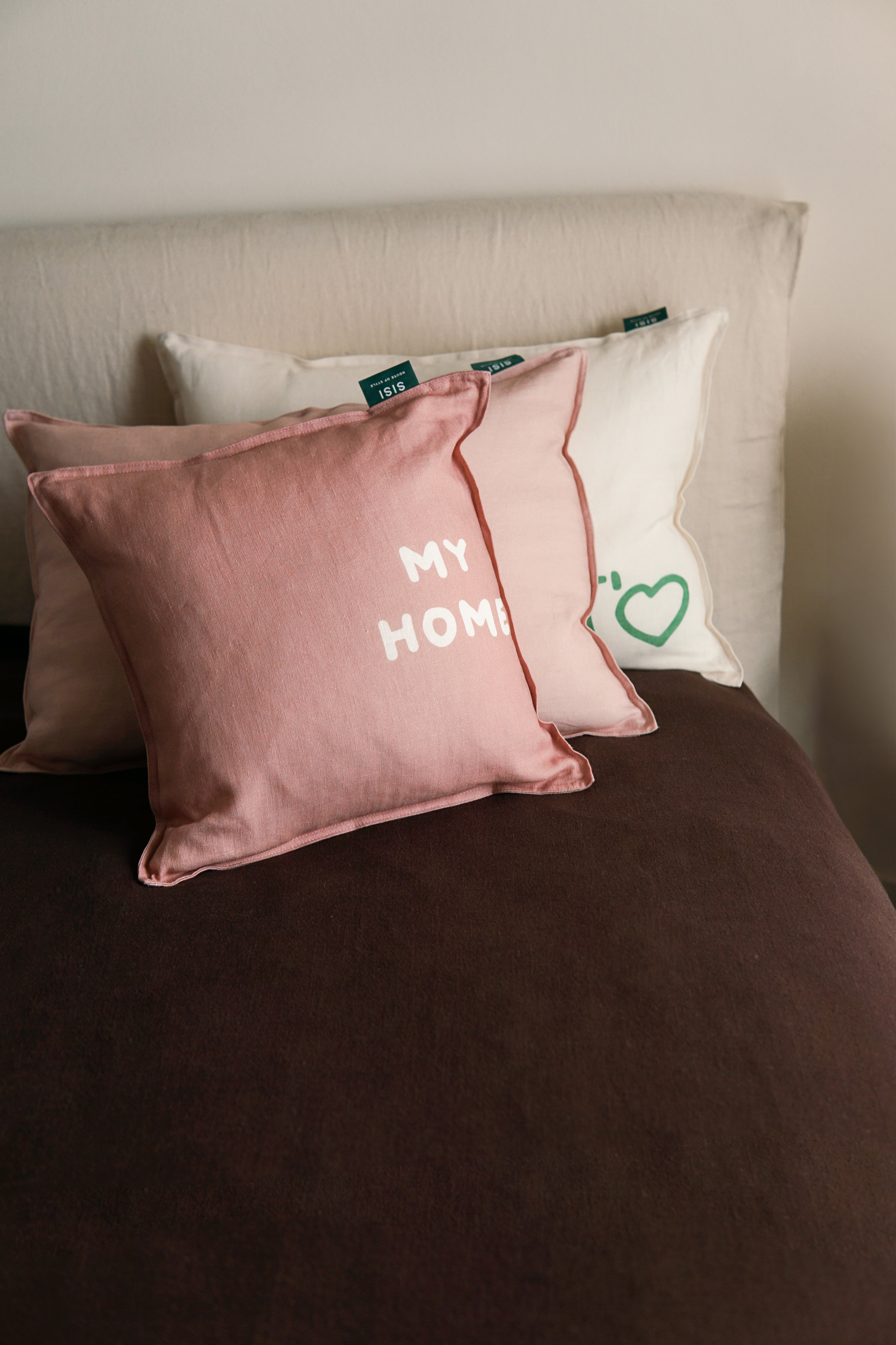 LINEN CUSHION MY HOME 40x40 CM