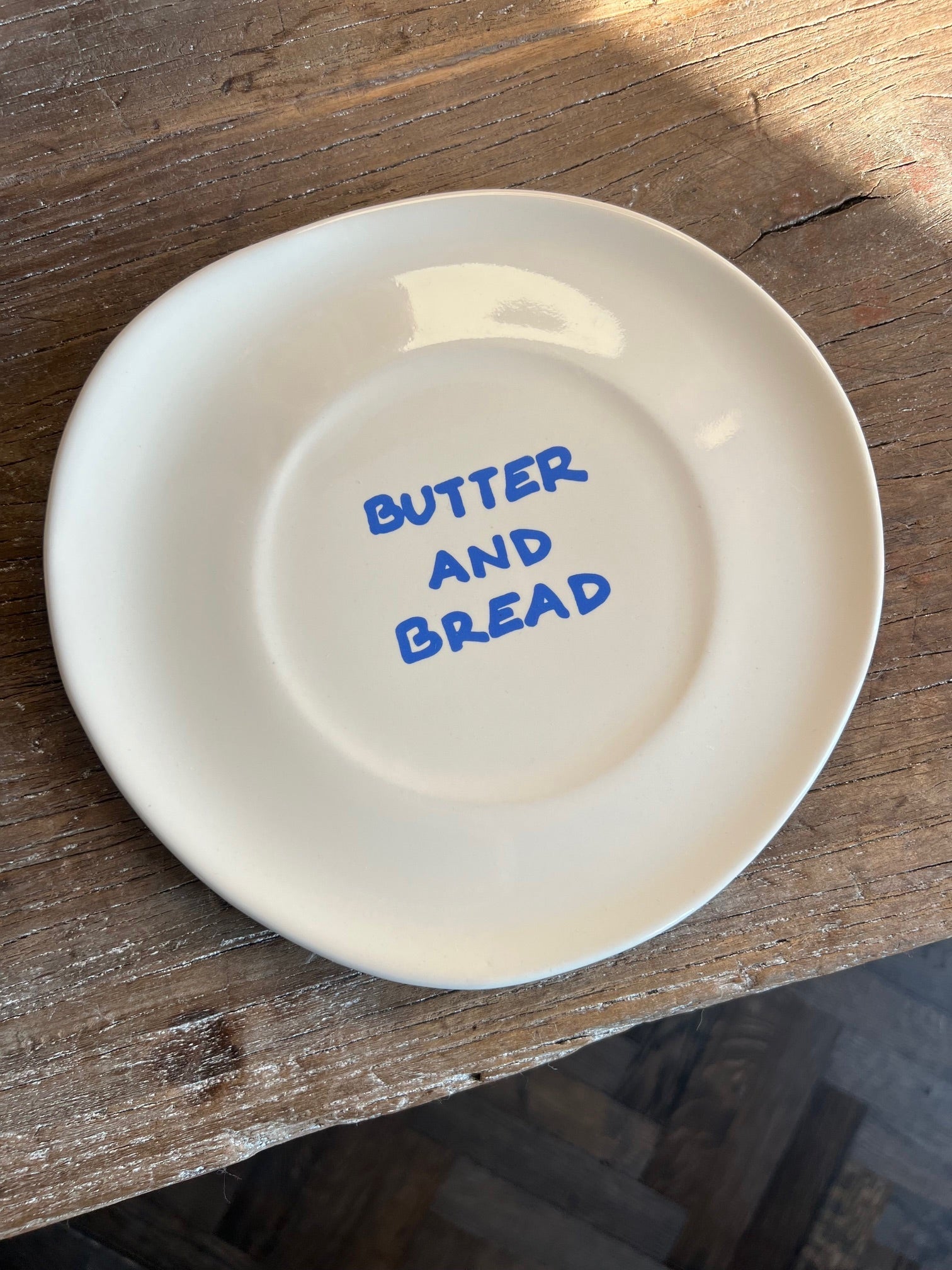BUTTER AND BREAD PLATE