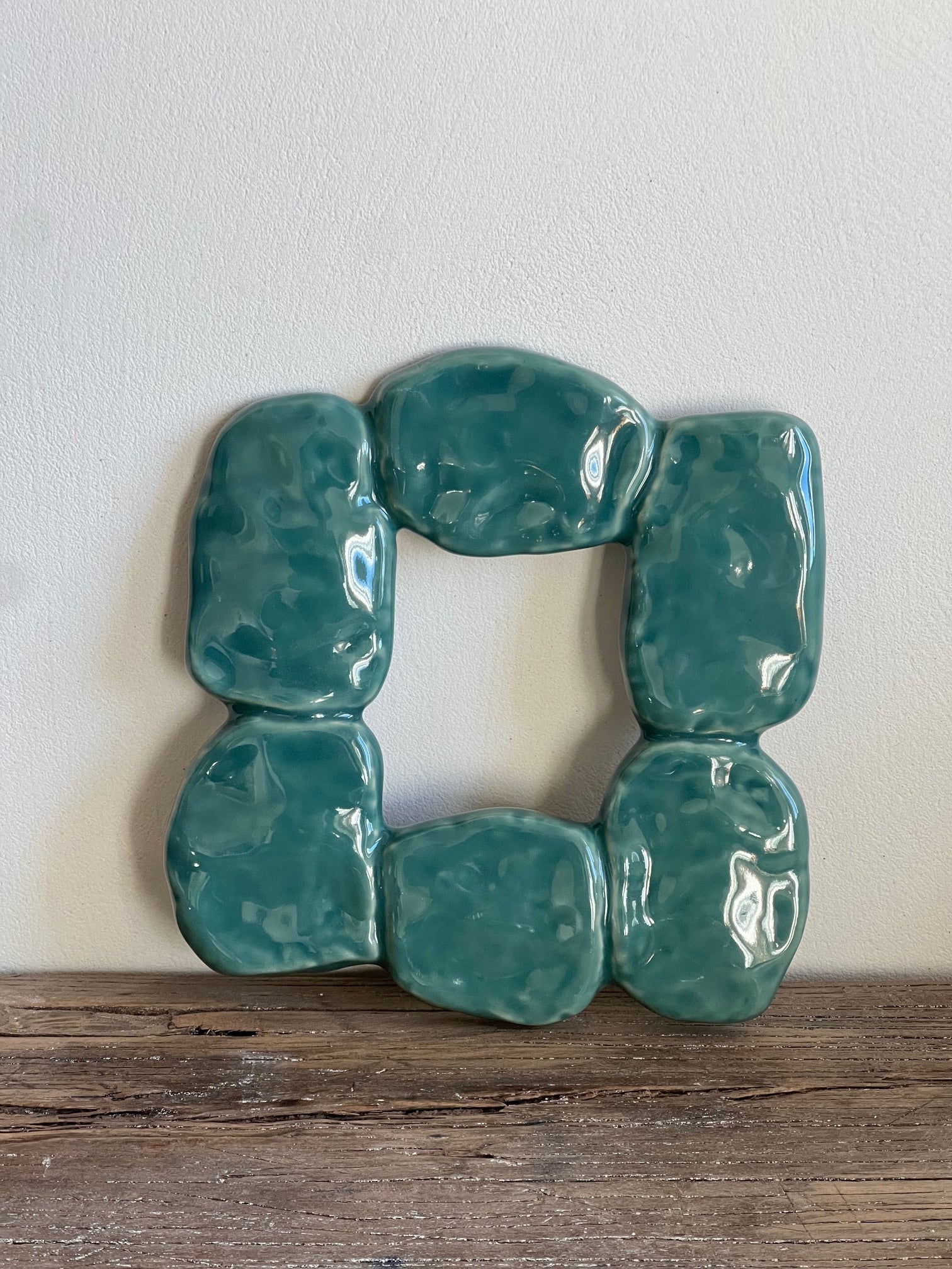 BLUE-GREEN CERAMIC FRAME