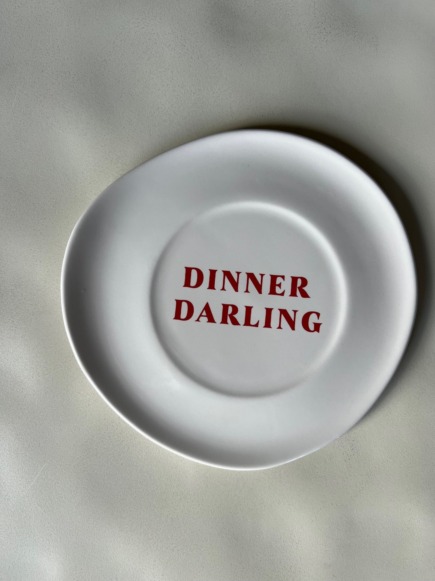 DINNER DARLING PLATE