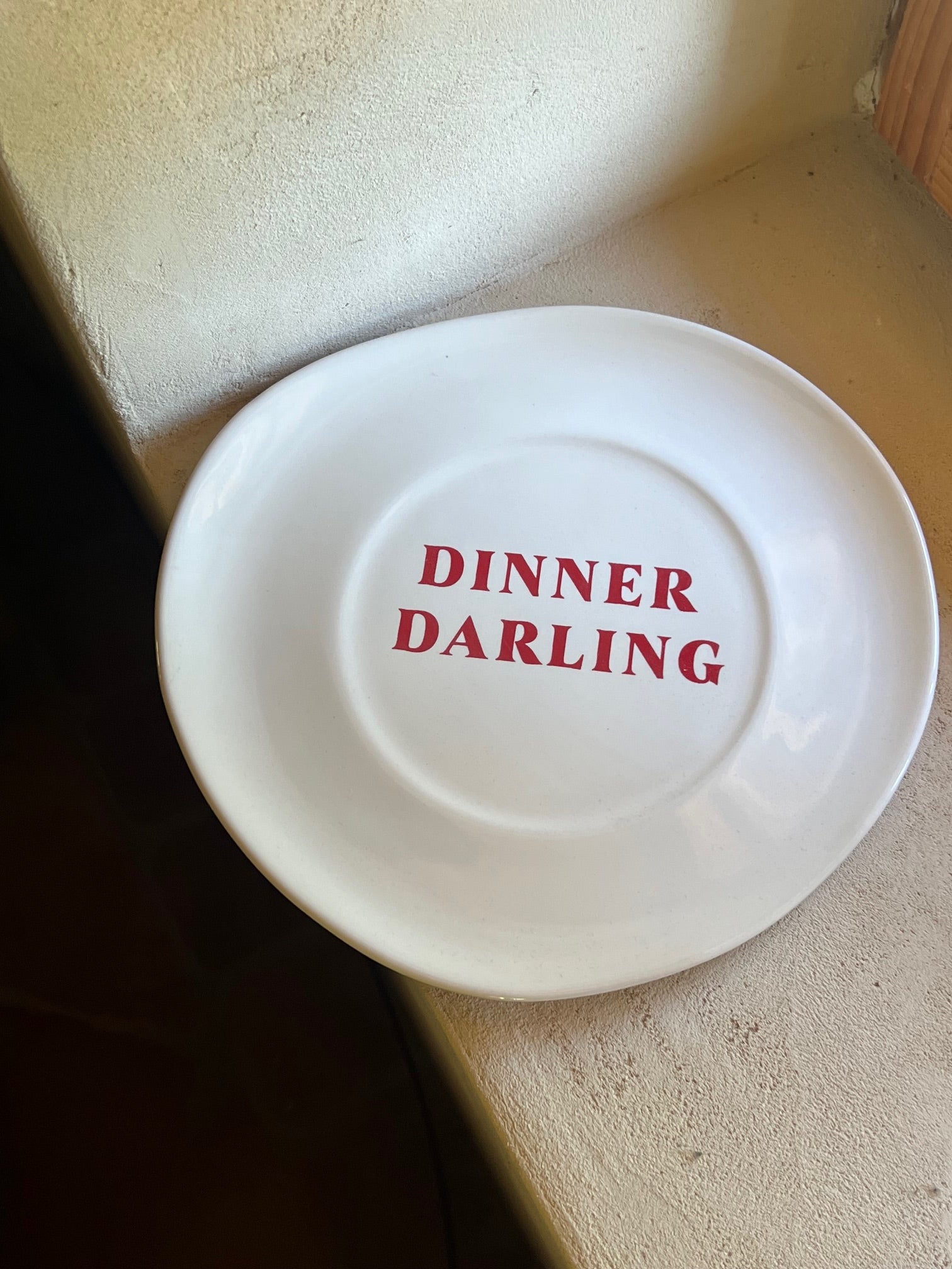 DINNER DARLING PLATE