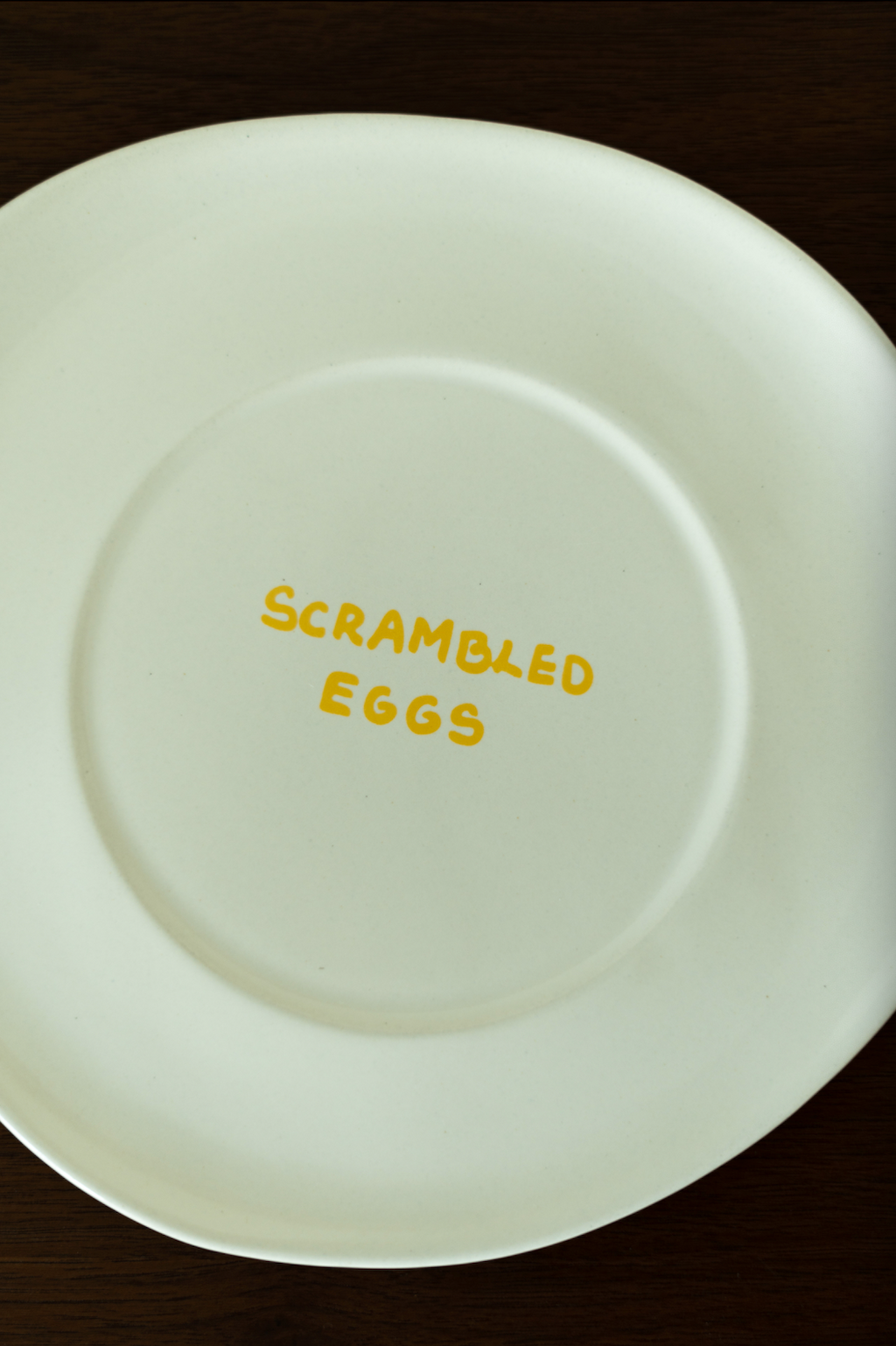 SCRAMBLED EGGS PLATE