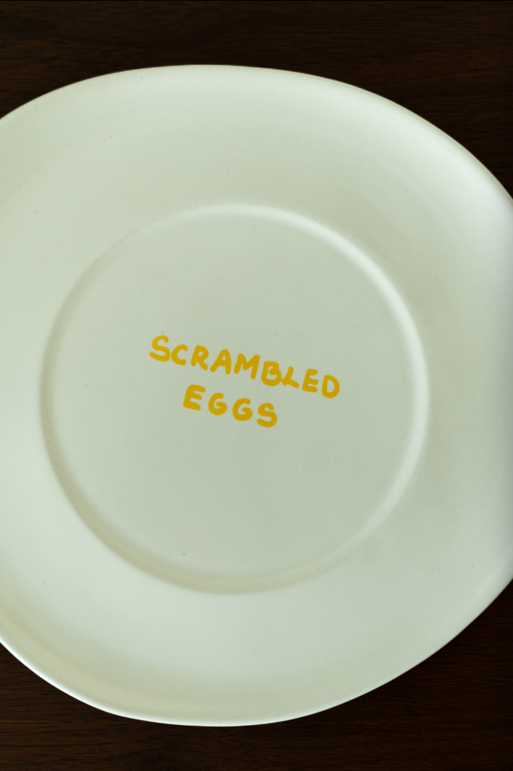 SCRAMBLED EGGS PLATE