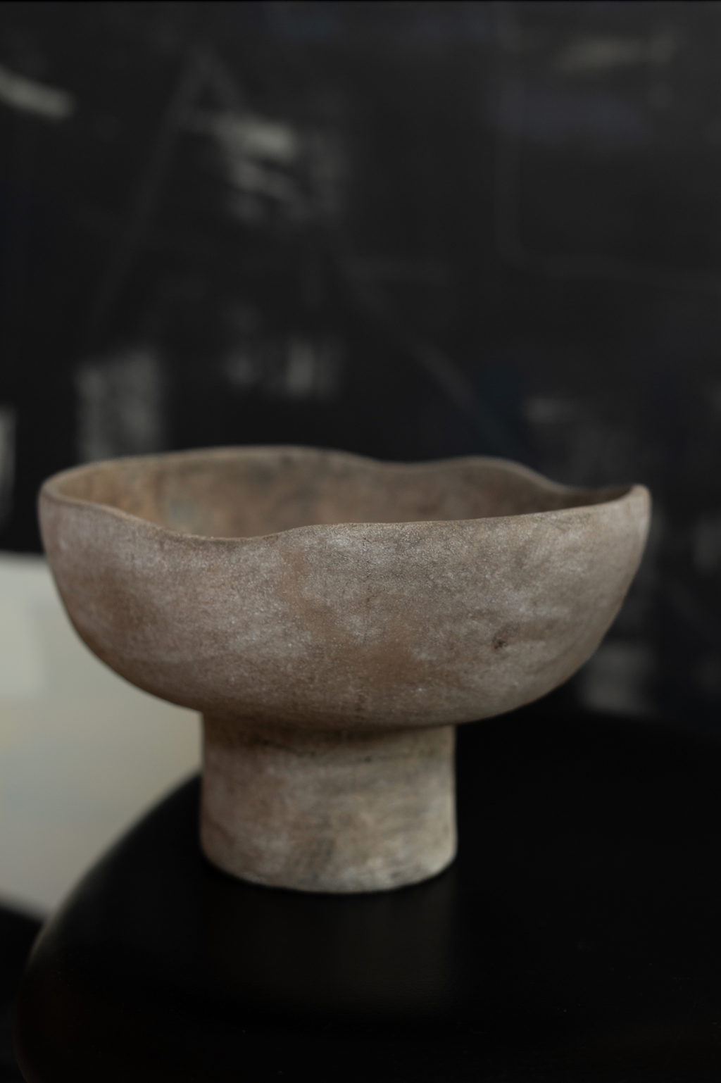 terracotta bowl with rounded walls