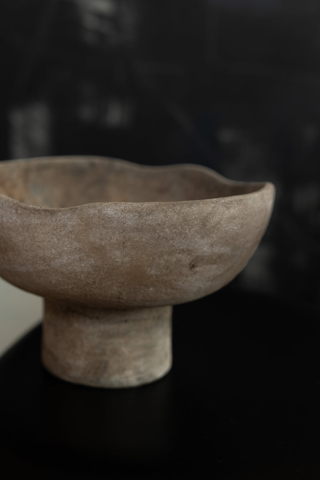 terracotta bowl with rounded walls